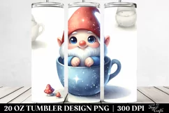 Colorful Small Smiling Gnome | 20 Oz Tumbler Product Image 2