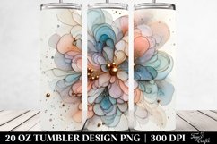 Abstract Cosmos with Golden Insertions, Transparent 20 Oz Product Image 2