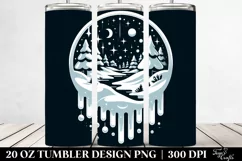 Winter Scene SVG for Cricut, Transparent 20 Oz Tumbler Product Image 2