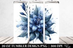 Detailed Glossy Lobelia Made of Material | 20 Oz Tumbler Product Image 2