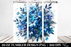 Detailed Glossy Lobelia Made of Material | 20 Oz Tumbler Product Image 2