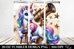 Cute Unicorn Celestial Observatory | 20 Oz Tumbler Product Image 2