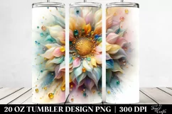 Sunflower with Golden Insertions | 20 oz Tumbler Product Image 2