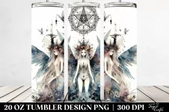 Boho Evil Fairy Floral 20 oz Tumbler Product Image 2