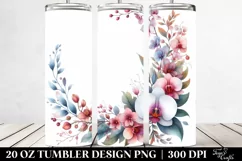 Colorful Orchid Horizontal Frame | 20 oz Tumbler Product Image 2