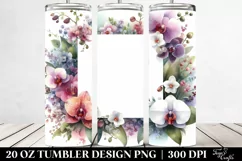 Colorful Orchid Horizontal Frame | 20 oz Tumbler Product Image 2