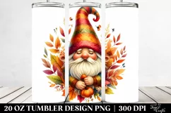 Vibrant Autumn Gnome | 20 oz Tumbler Product Image 2