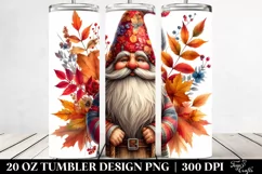 Vibrant Autumn Gnome | 20 oz Tumbler Product Image 2