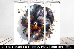 Shiny Pansy Made of Shiny Material | 20 Oz Tumbler Product Image 2