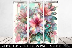 Shiny Rhododendron with Retro Frame | 20 oz Tumbler Product Image 2