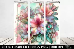 Shiny Rhododendron with Retro Frame | 20 oz Tumbler Product Image 2