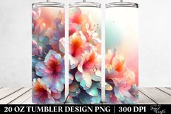 Shiny Rhododendron with Retro Frame | 20 oz Tumbler Product Image 2