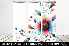 Colorful Whimsical Flower | 20 Oz Tumbler Product Image 2