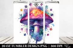 Magical Celestial Mushroom Clipart 20 Oz Tumbler Product Image 2