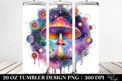 Magical Celestial Mushroom Clipart 20 Oz Tumbler Product Image 2