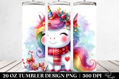 Vibrant Unicorn Clipart 20 Oz Tumbler Product Image 2
