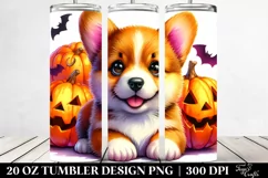 Pembroke Welsh Corgi Halloween, PNG Product Image 2
