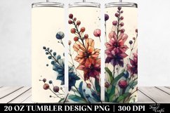Abstract Stained Delphinium | 20 Oz Tumbler Product Image 2