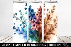 Abstract Stained Delphinium | 20 Oz Tumbler Product Image 2