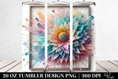 Glossy Sunflower Watercolor Clipart 20 Oz Tumbler Product Image 2