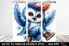 Cute Baby Owl Jumping, 20 Oz Tumbler Product Image 2