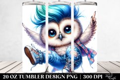 Cute Baby Owl Jumping, 20 Oz Tumbler Product Image 2
