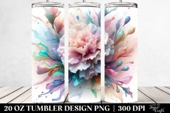 Abstract Carnation with Golden Insertions, Transparent 20 Product Image 2