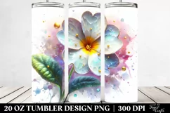 Glossy Primrose with Golden Insertions | 20 Oz Tumbler Product Image 2