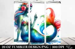 Mermaid Sitting Dressed | 20 oz Tumbler Product Image 2