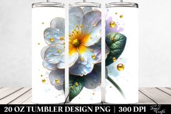 20 Oz Tumbler Sublimation | Glossy Primrose with Golden Product Image 2