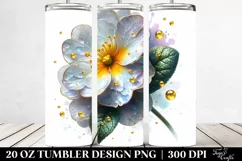 20 Oz Tumbler Sublimation | Glossy Primrose with Golden Product Image 2
