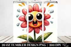Simple Funny Flower with Big Eyes | 20 oz Tumbler Product Image 2