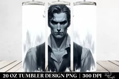 Digital Painting Simple Vampire | 20 oz Tumbler Product Image 2