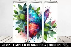 Vibrant Watercolor Butterfly Splashes. 20 Oz Tumbler Design Product Image 2