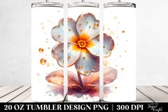 20 Oz Tumbler Sublimation | Glossy Primrose with Golden Product Image 2