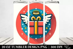 Gift Box with Wings, Transparent 20 Oz Tumbler Product Image 2
