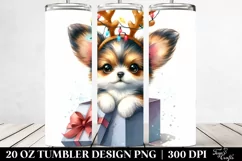 Expressive Winter Papillon Watercolor PNG Product Image 2
