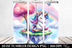 Cute Unicorn Swing | 20 Oz Tumbler Product Image 2