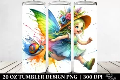 Fairy Running Funny | 20 oz Tumbler Product Image 2