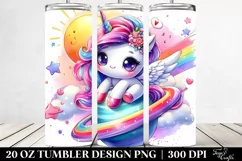 Funny Cute Unicorn | 20 oz Tumbler Product Image 2