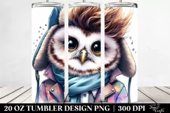 Cute Baby Dove Posing for Winter, 20 Oz Tumbler Product Image 2