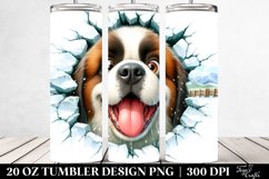 Crazy Looking Furr Saint Bernard | 20 Oz Tumbler Product Image 2
