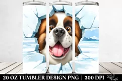 Crazy Looking Furr Saint Bernard | 20 Oz Tumbler Product Image 2