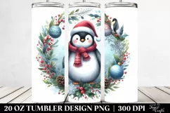 Christmas Penguin | 20 oz Tumbler Product Image 2