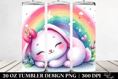 Vibrant Cute Baby Rabbit | 20 Oz Tumbler Product Image 2