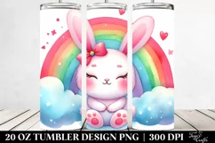 Vibrant Cute Baby Rabbit | 20 Oz Tumbler Product Image 2