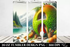 Gnome and Kiwi House Digital Painting | 20 Oz Tumbler Product Image 2