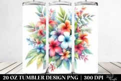 Colorful Hawaiian Flowers | 20 oz Tumbler Product Image 2