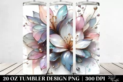 Abstract Shiny Gardenia | 20 oz Tumbler Product Image 2
