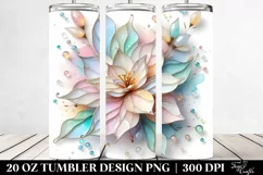Abstract Shiny Gardenia | 20 oz Tumbler Product Image 2